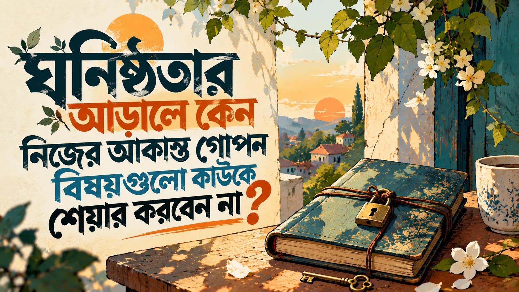 ঘনিষ্ঠতার আড়ালে কেন নিজের একান্ত গোপন বিষয়গুলো কাউকে শেয়ার করবেন না