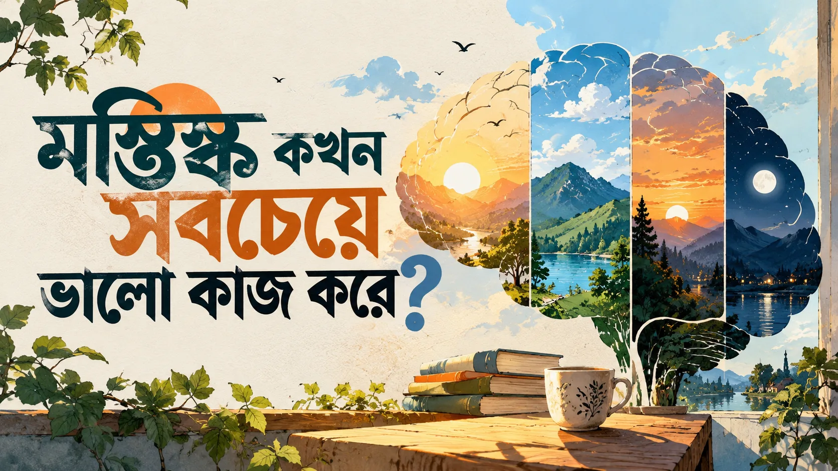 মস্তিষ্ক কখন সবচেয়ে ভালো কাজ করে?