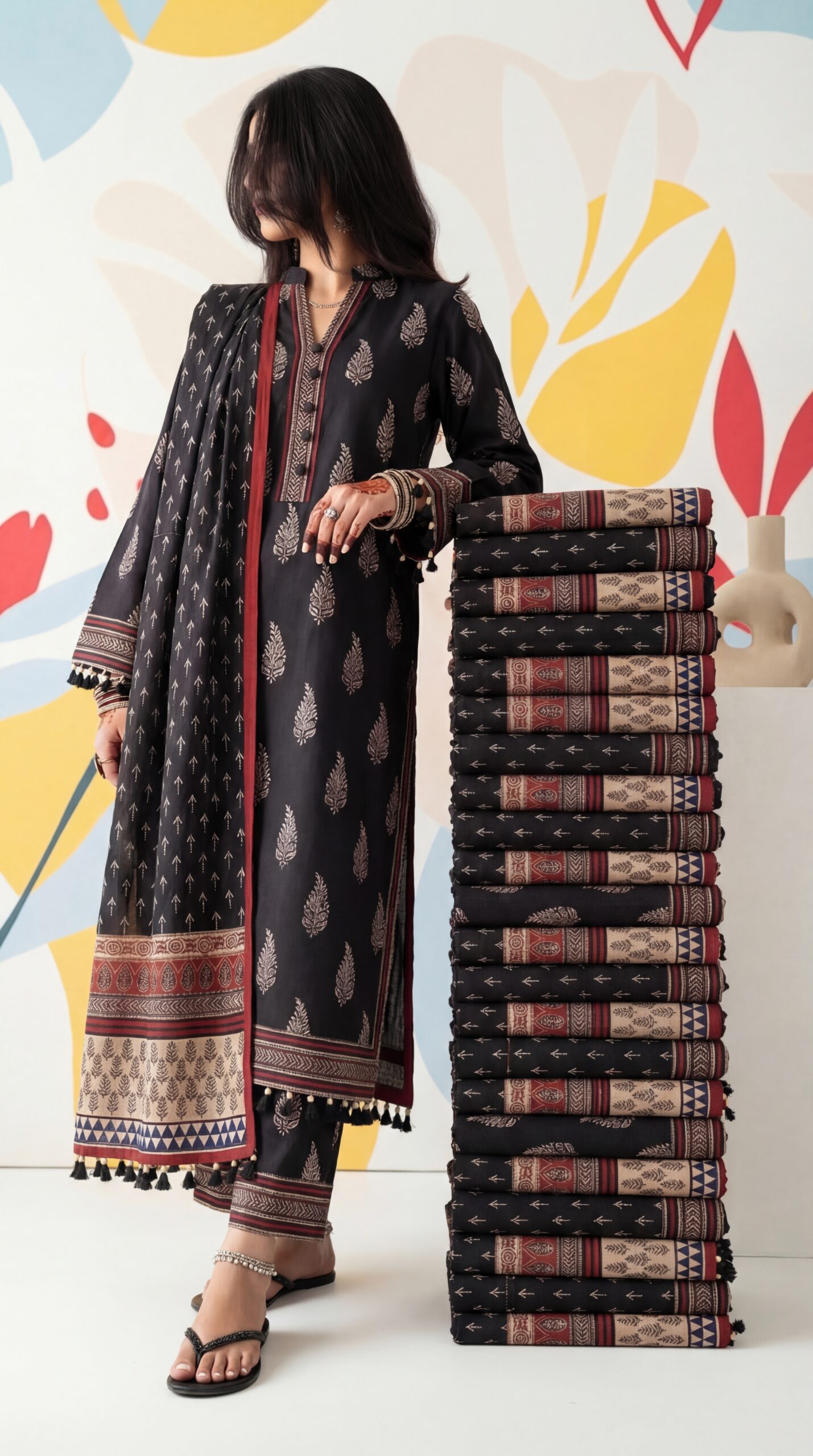 Premium Cotton Three Piece For Women BD - Image 4