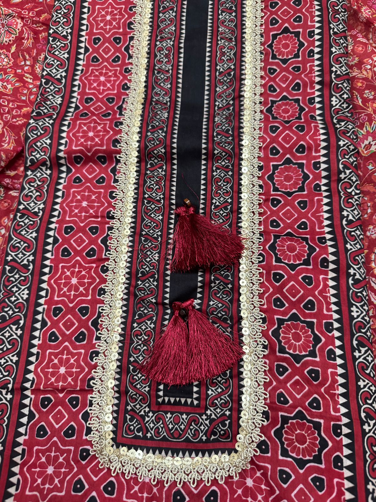 Ajrak Premium -ASFAR Luxury Cotton | Salwar Kameez - Image 5