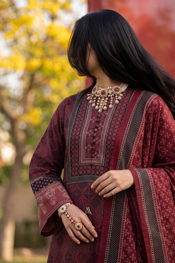 Ajrak Three Piece For Women | Latest Design Collection