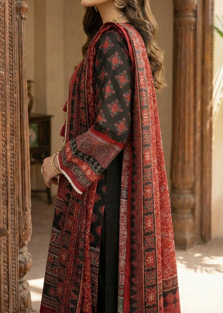 Ajrak Premium -ASFAR Luxury Cotton | Salwar Kameez - Image 2