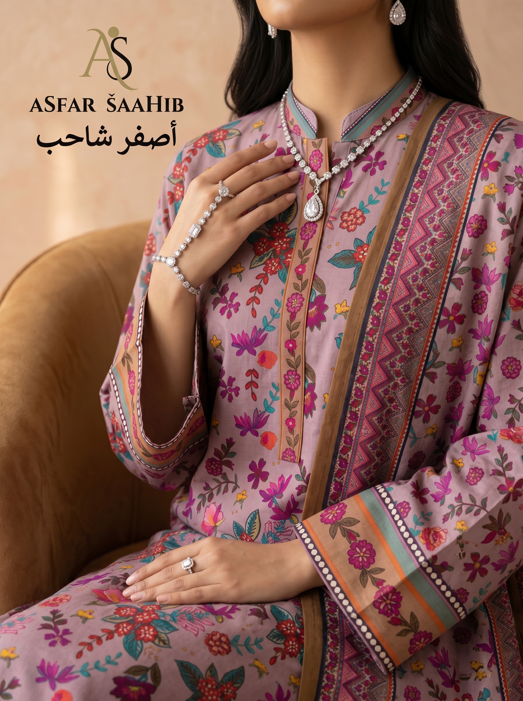 আরামদায়ক ও ট্রেন্ডি লুকের জন্য Asfar Saahib-এর ড্রিমি থ্রি পিস কালেকশন - Image 5