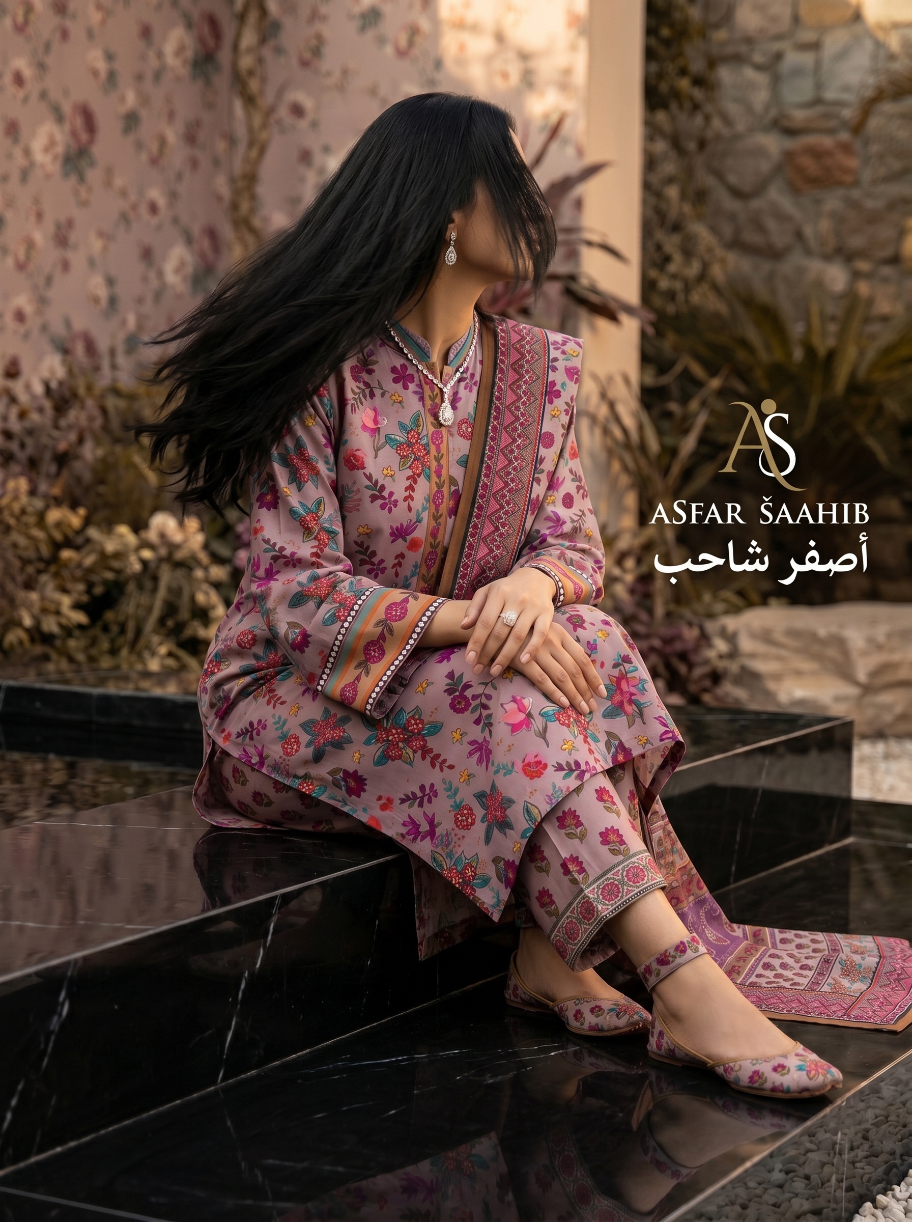 আরামদায়ক ও ট্রেন্ডি লুকের জন্য Asfar Saahib-এর ড্রিমি থ্রি পিস কালেকশন