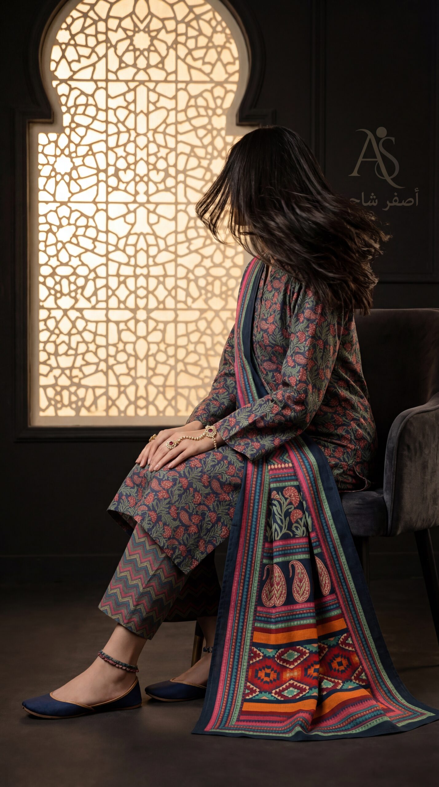 Comfortable Cotton Three Piece | Simple & Elegant Design | Asfar Saahib - Image 2