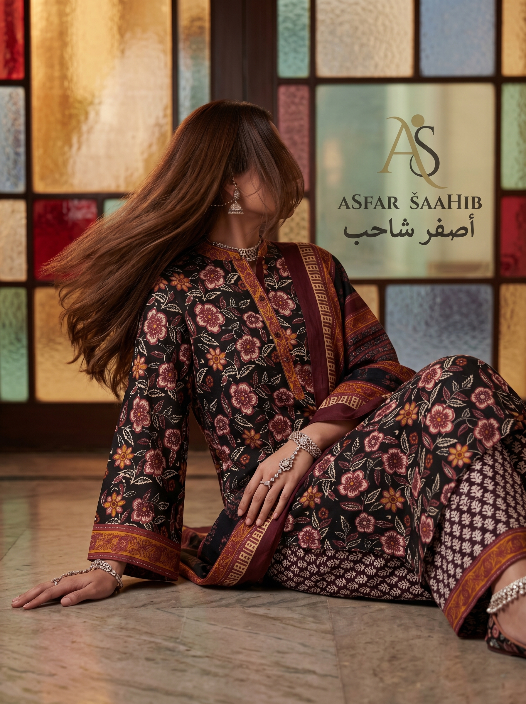 প্রিমিয়াম কটন থ্রি পিস ফর Women | সফট কালেকশন | Asfar Saahib-এর লেটেস্ট ডিজাইন