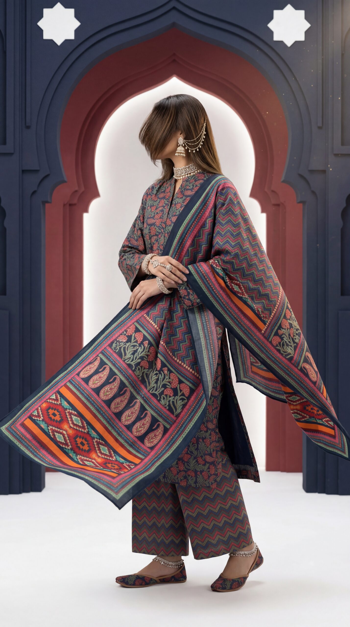 Comfortable Cotton Three Piece | Simple & Elegant Design | Asfar Saahib