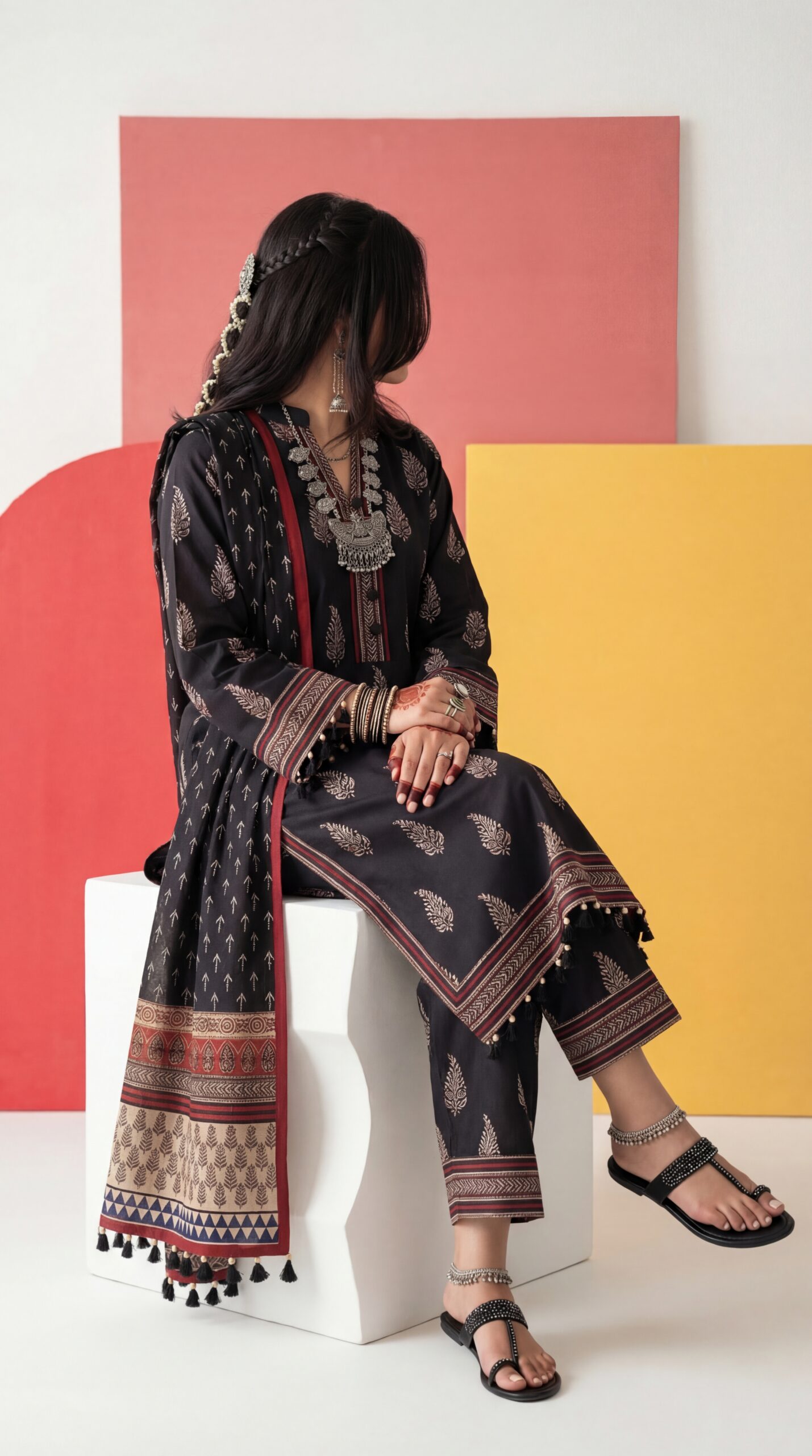 Premium Cotton Three Piece For Women BD - Image 2