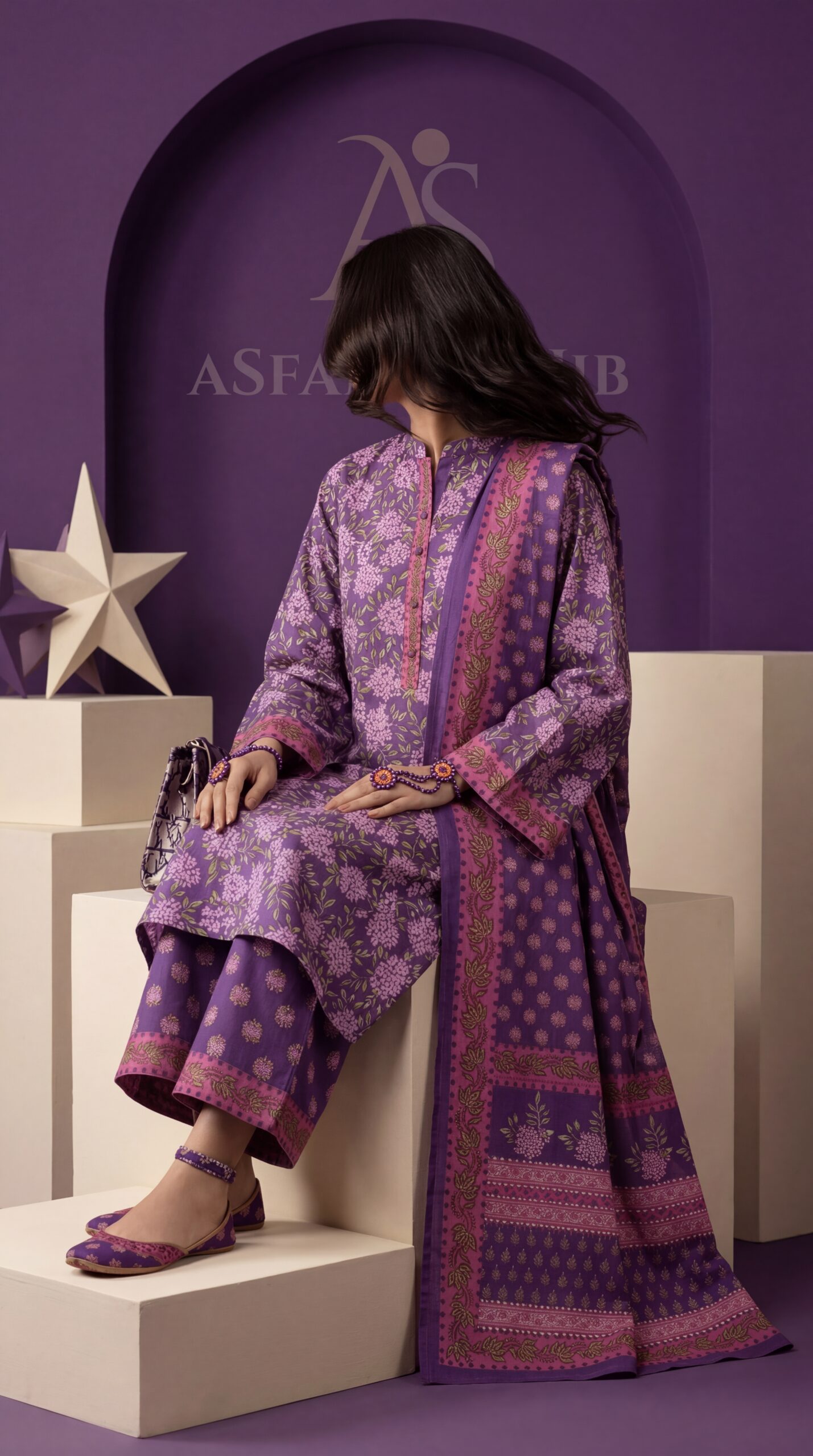 Premium Quality Hit 3pcs Asfar Print Collection - Image 4