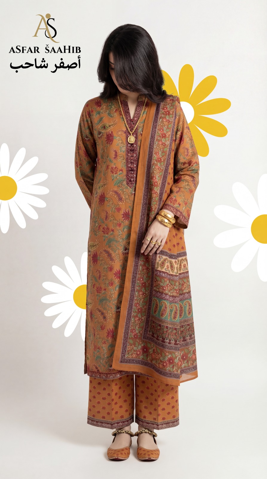 প্রিমিয়াম কোয়ালিটির কলমকারি সালোয়ার কামিজ | কটন ফেব্রিক কাপড় - Image 5