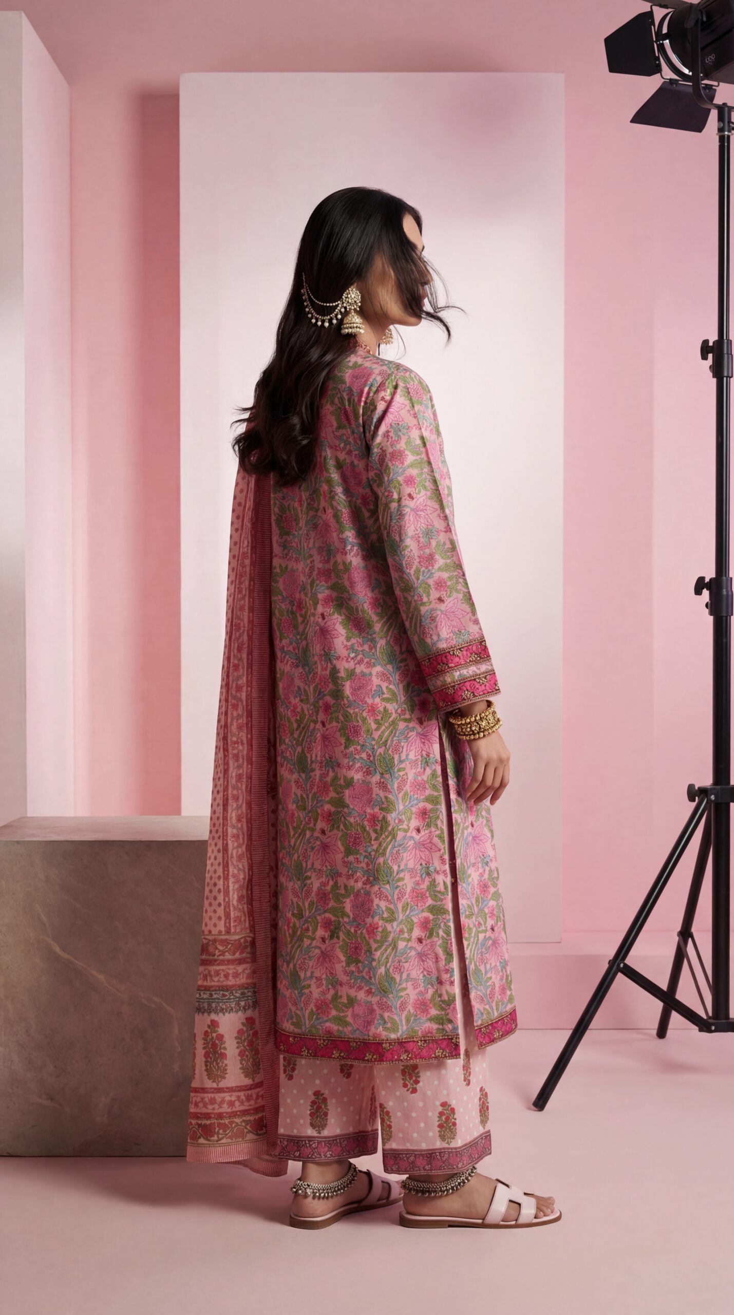 Latest Three Piece Collection | Elegant Cotton Styles | Asfar Saahib - Image 5