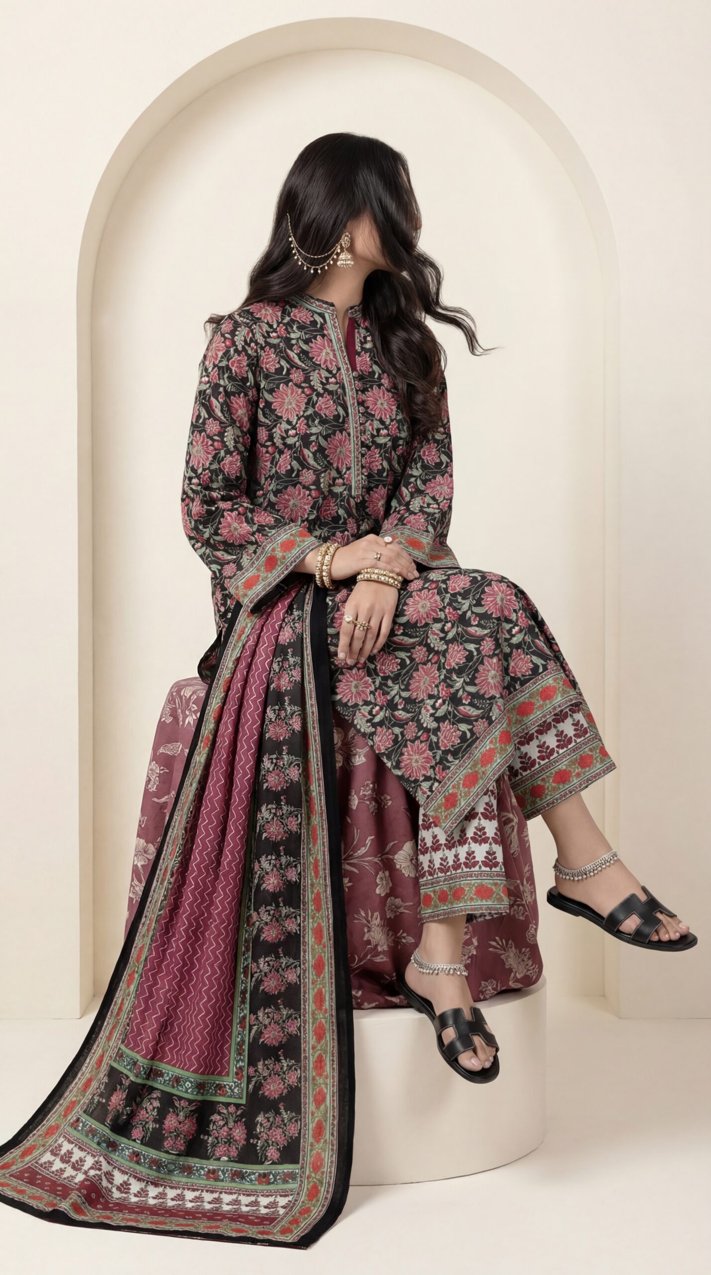 কমফোর্ট আর সৌন্দর্য যখন একসাথে মেলে —Asfar Saahib-এর ড্রিমি থ্রি পিস কালেকশন - Image 5