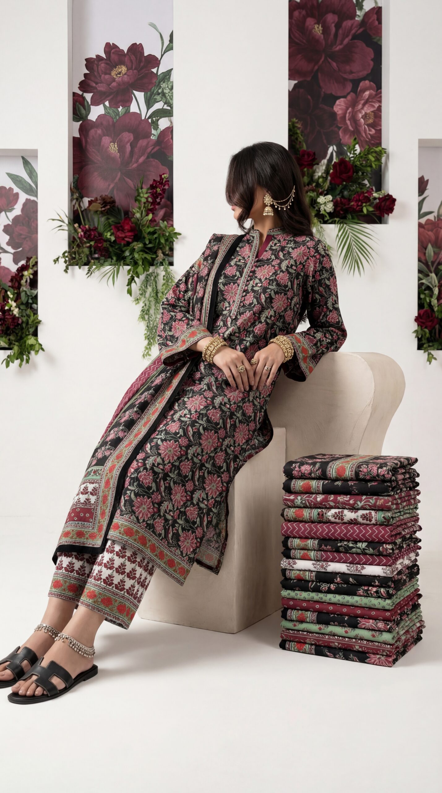 কমফোর্ট আর সৌন্দর্য যখন একসাথে মেলে —Asfar Saahib-এর ড্রিমি থ্রি পিস কালেকশন - Image 3