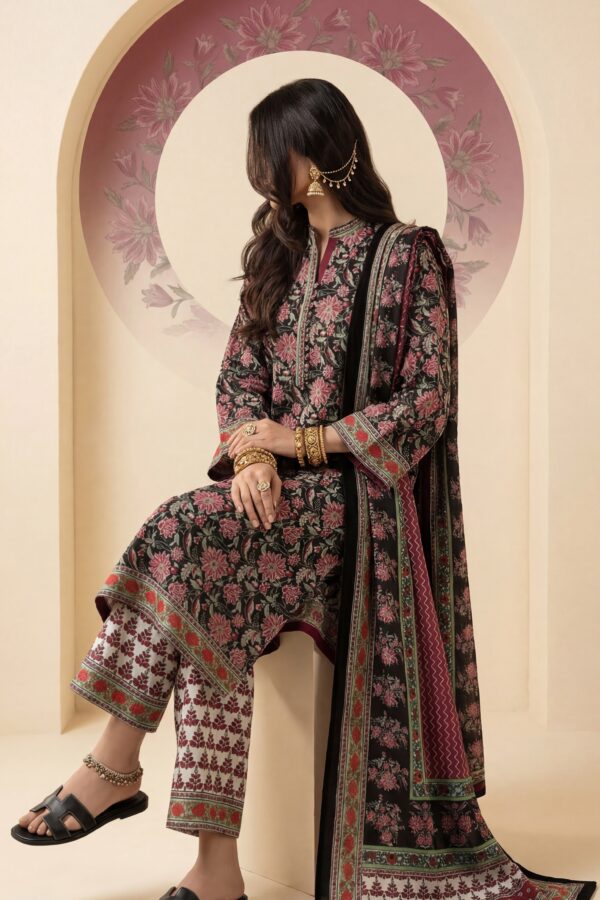 কমফোর্ট আর সৌন্দর্য যখন একসাথে মেলে —Asfar Saahib-এর ড্রিমি থ্রি পিস কালেকশন