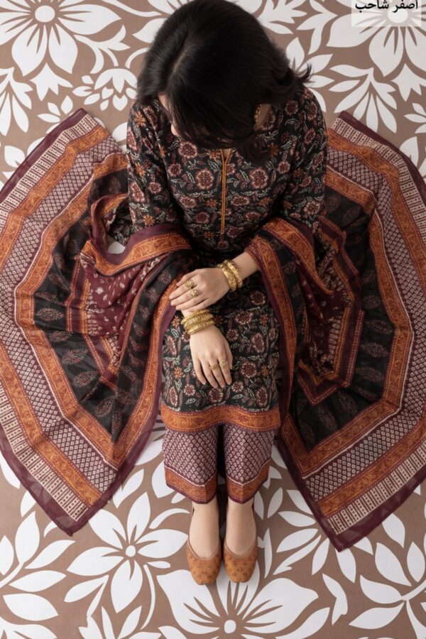 কালামকারী প্রিন্ট থ্রি পিছ Kalamkari Three Pieces:প্রিমিয়াম কটন কাপড়