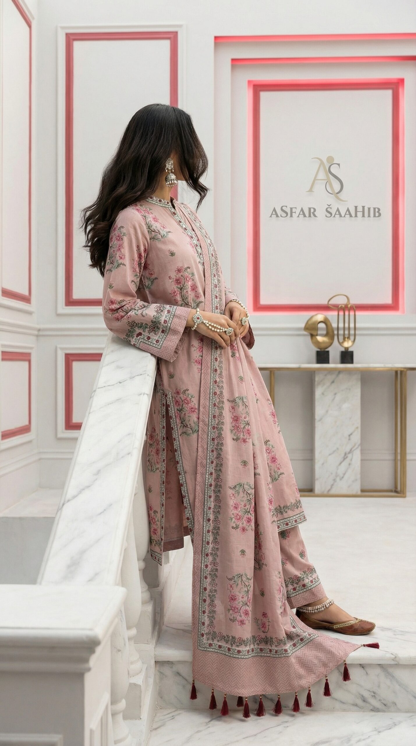 আসফার কটন ট্রেন্ডি থ্রি পিস