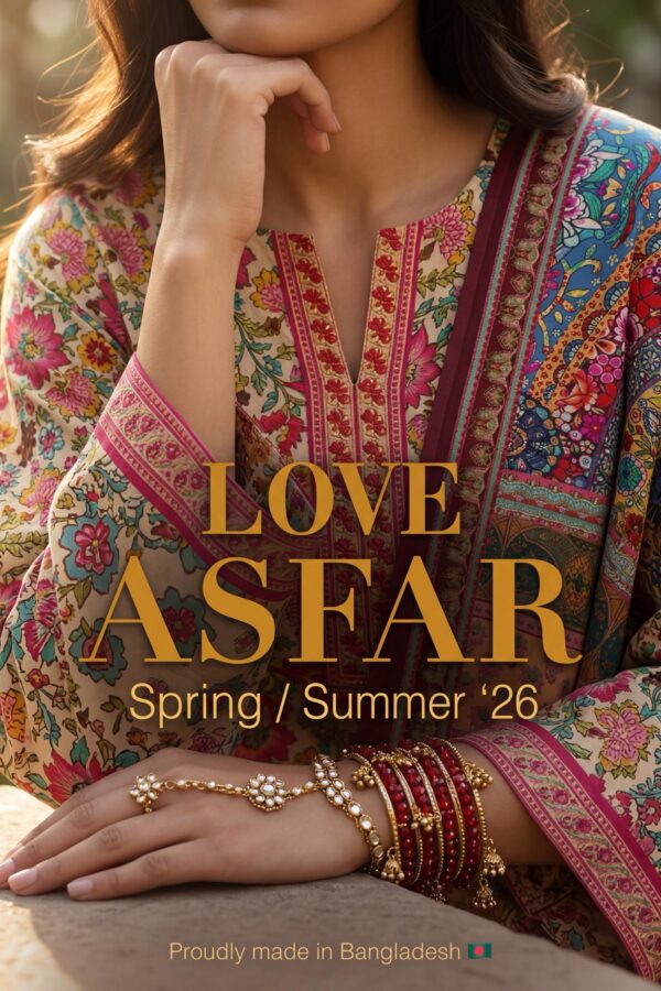 ASFAR গর্জিয়াস ভালো মানের সুতি থ্রি পিস Exclusive ডিজাইন