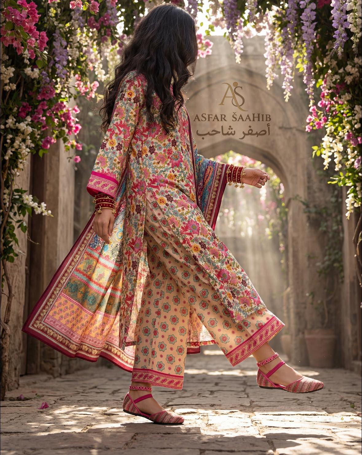 ASFAR গর্জিয়াস ভালো মানের সুতি থ্রি পিস Exclusive ডিজাইন - Image 2