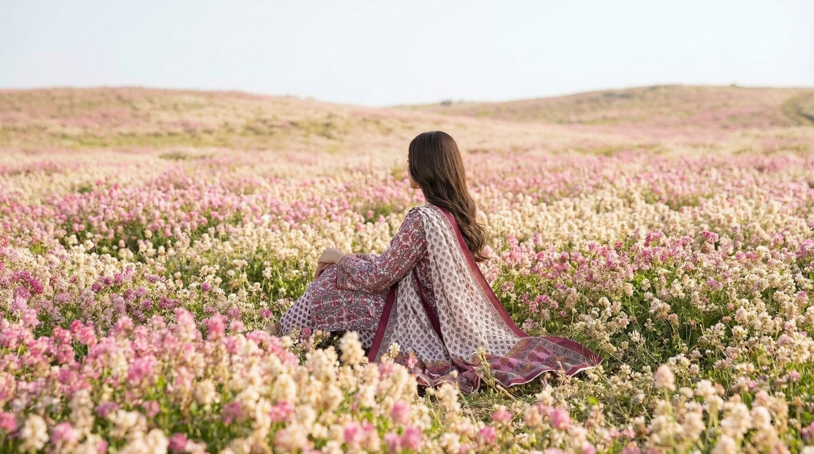 অসম্ভব সুন্দর প্রিমিয়াম কোয়ালিটির Asfar পিওর কটন থ্রি পিস - Image 6