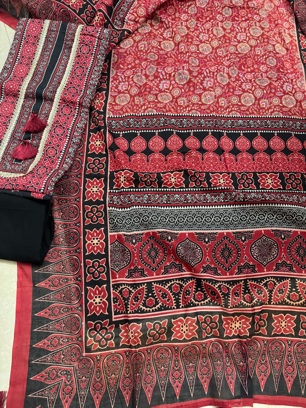 Ajrak Premium -ASFAR Luxury Cotton | Salwar Kameez - Image 6