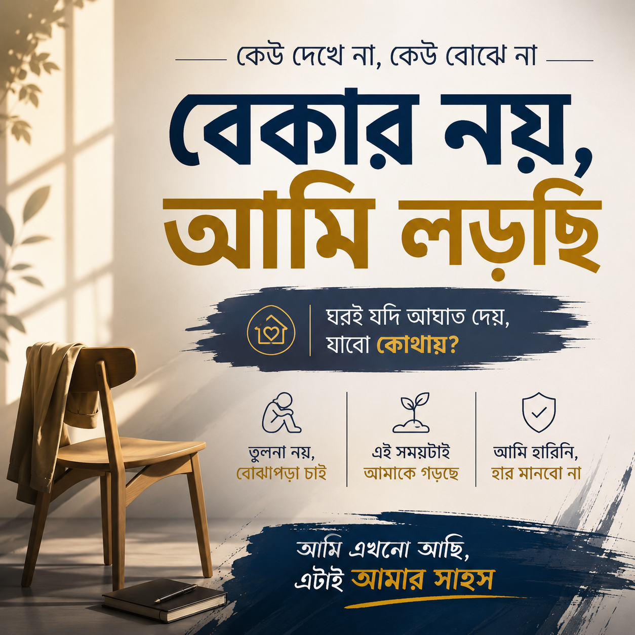 ব্যর্থতার দিনে মা-বাবার অজান্তে দেওয়া কথার আঘাত নিজের ভেতরের ক্ষত কে আরো চূর্ণ বিচূর্ণ করে দেয়