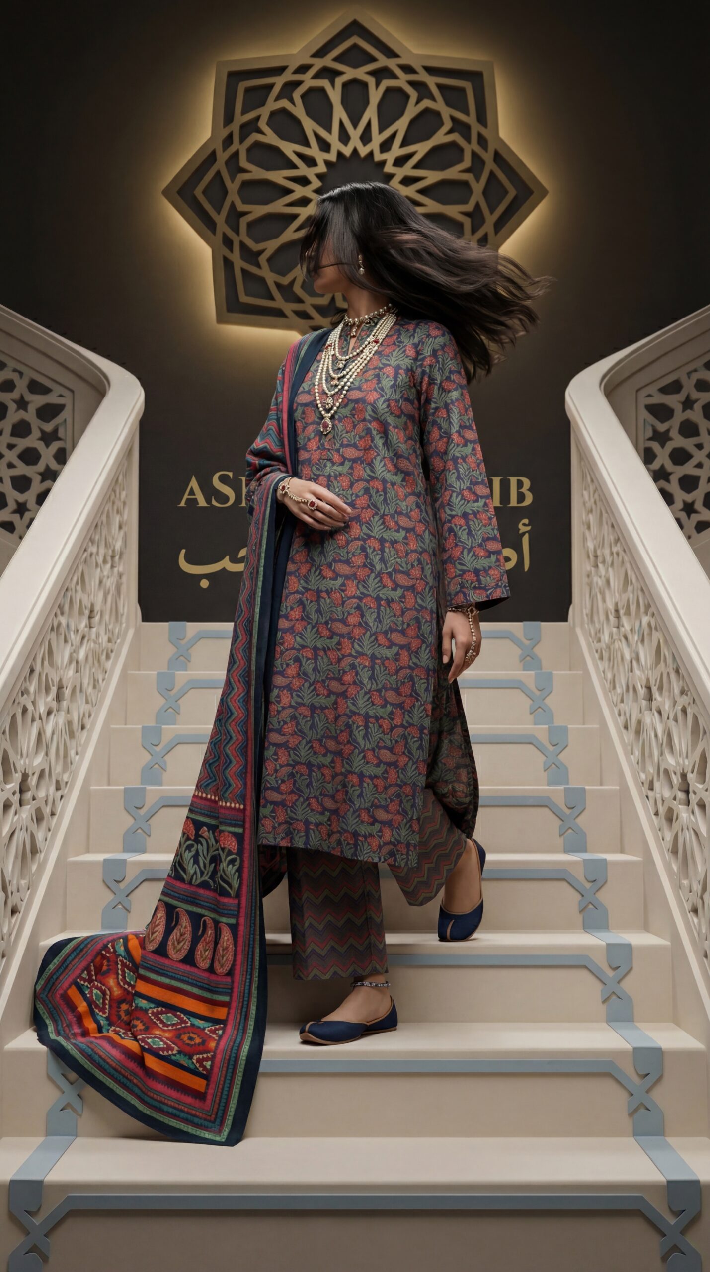Comfortable Cotton Three Piece | Simple & Elegant Design | Asfar Saahib - Image 6